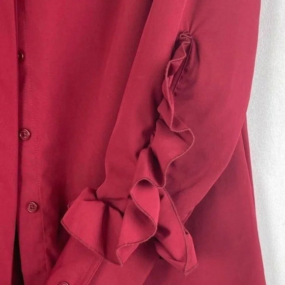 Zeagoo Women's Long Sleeve‎ Button-Down Blouses Size M - Picture 5 of 7